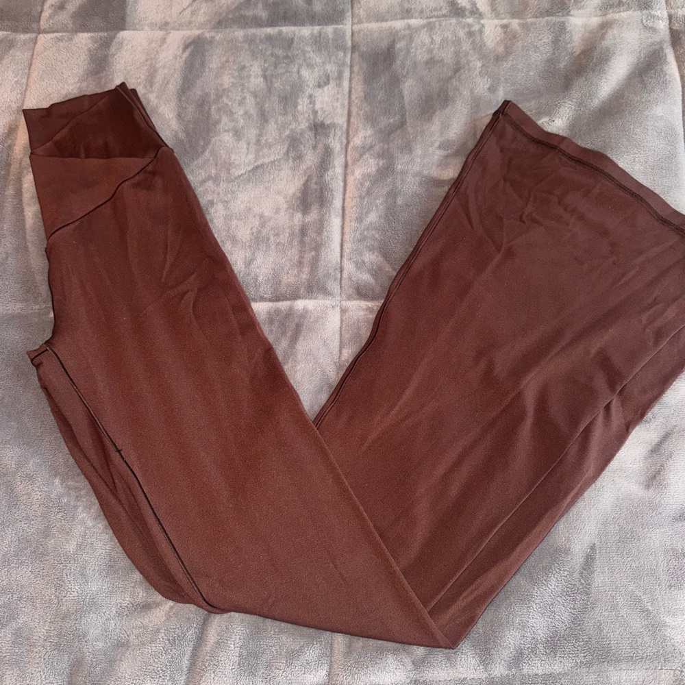 Aerie Brown flared leggings